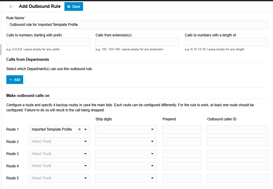 Step 14: Setup Outbound Rules